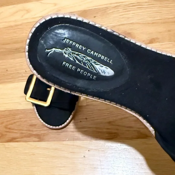 Jeffrey Campbell for Free People Black Drew Slide Sandals - Picture 6 of 14